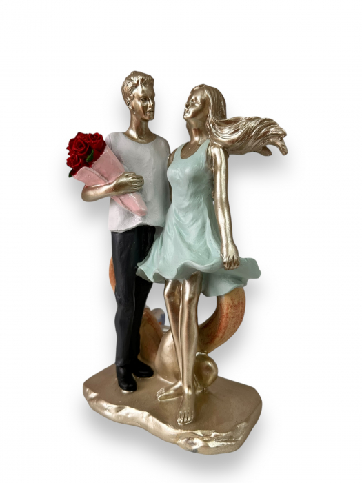 Statueta Cuplu In love Turcoise [3]