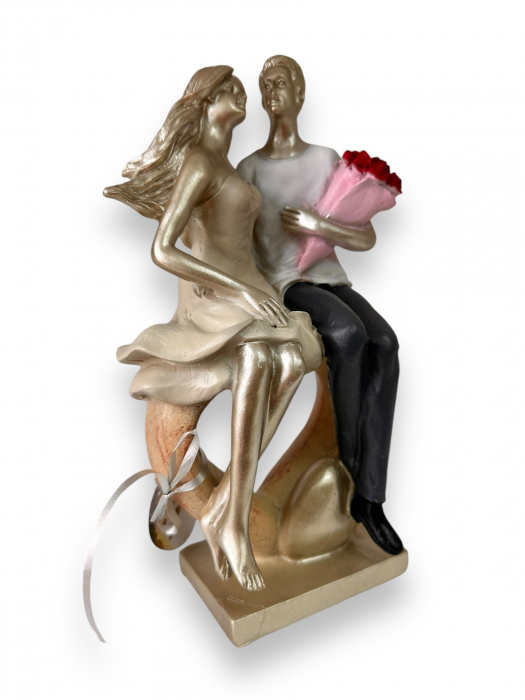 Statueta Cuplu In love and Roses [3]