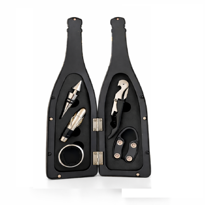 Sticlă Cadou Vin cu Accesorii Premium Personalizată – Set Elegant pentru Bărbați [4]