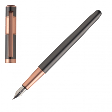 Stilou Hugo Boss Matt Gun - placat aur roz & Batista Matase Borealy [3]