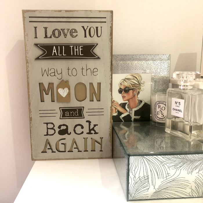 Tablou motivational mare "I Love YOU ALL THE way to the MOON and back AGAIN" [2]