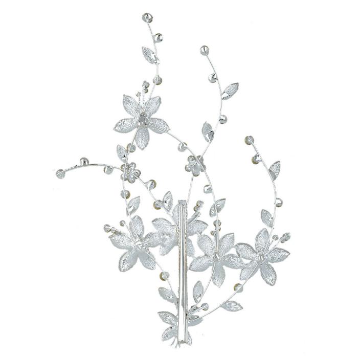 Tiară Flower White Pearl & Cristals [2]