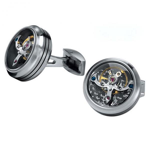 Set Butoni Tourbillon Luxury Silver si Note pad Black Hugo Boss - personalizabil [2]