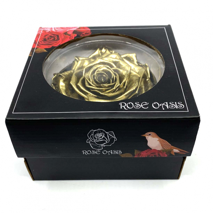 Trandafir Auriu Criogenat XXL 9 cm [4]