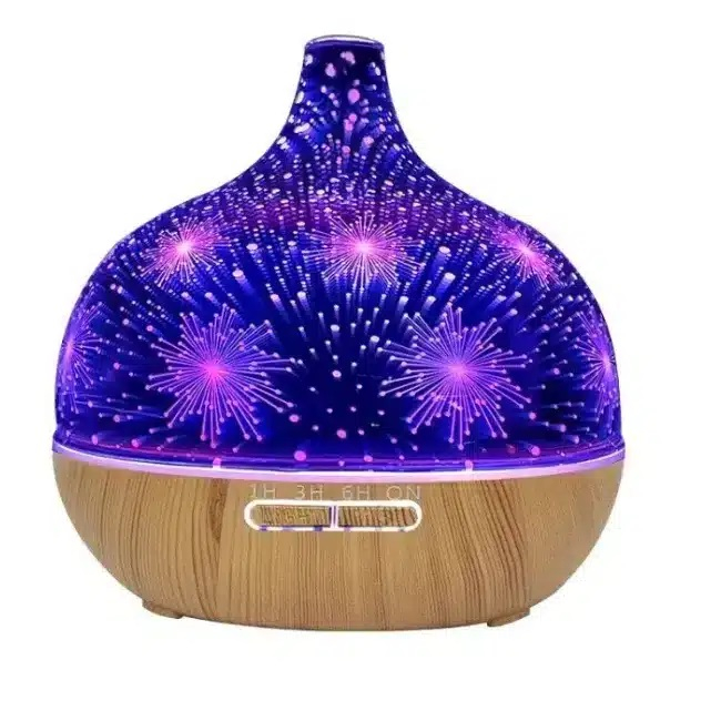 Umidificator Artificii 3D Sticla cu ultrasunete  pentru aromoterapie [4]