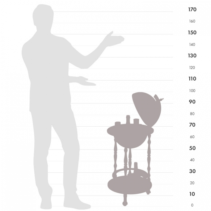Ottante Firenze Globe Bar, by Zoffoli, made in Italy [2]