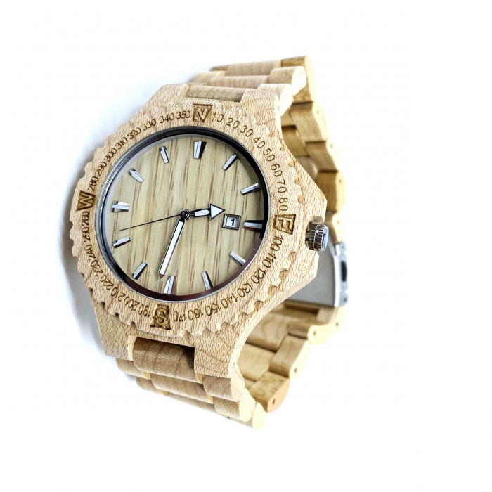 Luxury Wood Watch for Men - Ceas lemn ecologic personalizabil [4]