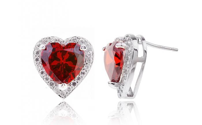 Cercei Borealy Argint 925 Rubin Passion for Love [2]