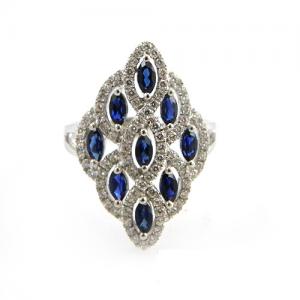 Inel Dantela Safir by Borealy Argint 925 [1]