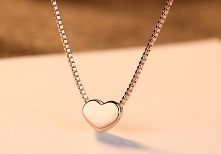 Colier Borealy Argint 925 Pink Heart - Cadou Valentine's Day [0]