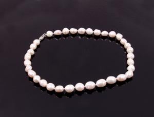 Colier Perle Borealy Oval White Naturale de Cultura [1]