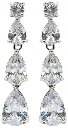 Set Colier si Cercei Crystal Square Bride by Borealy [2]