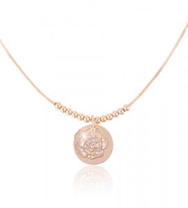 Set Colier si Cercei Borealy Aurora Gold Roses [2]