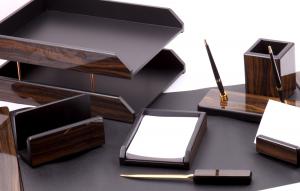 Set multifunctional pentru birou Antique Mahogany cu 8 accesorii [1]