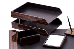Set multifunctional pentru birou Antique Mahogany cu 8 accesorii [4]