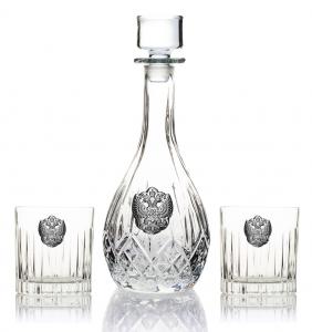 Whisky Crystal & Argint Set for Two by Valenti - Made in Italy [2]