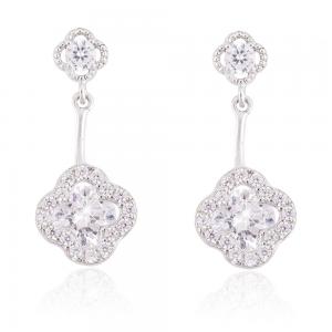 Cercei Borealy Argint 925 Delicate Flower Drop [0]