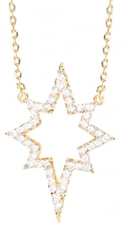 Colier Gold Sparkle Star [0]