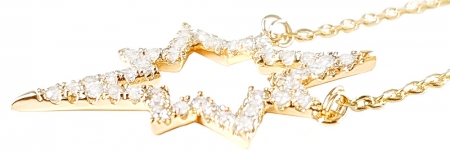 Colier Gold Sparkle Star [1]