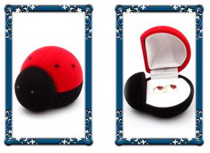 Cercei Tortite Copii Borealy Aur Galben 9 K Ladybug [2]