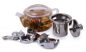 Ceainic Sticla & 10 Ceaiuri Blooming TEA [0]