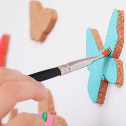 Cat and Butterflies Tabla din pluta [5]