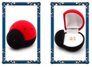 Cercei pentru Copii Borealy Aur Galben 9 K Letter [2]