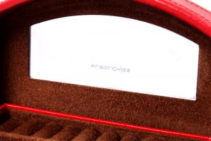 Cutie Bijuterii Intense Red piele naturala By Friedrich – Made in Germany - personalizabil [5]