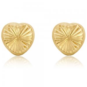 Cercei Aur Galben 9 K Radiant Heart [0]