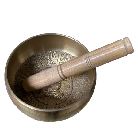 Cadouri Femei - Vas tibetan Buddha – Bol cantator auriu 13 cm