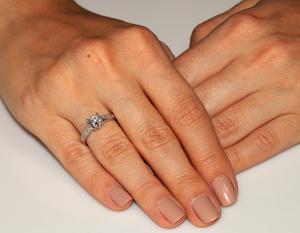 Inel Borealy Argint 925 Simulated Diamond Zirconiu Solitaire Marimea 8 [1]