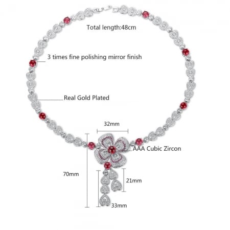 Colier Bridal Flower Glam by Borealy [3]