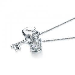 Colier Borealy Argint 925 Key Love Lock [2]
