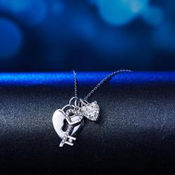 Colier Borealy Argint 925 Key Love Lock [1]