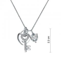 Colier Borealy Argint 925 Key Love Lock [3]