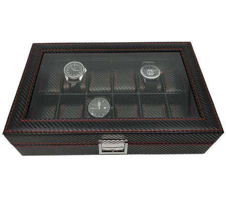 Cutie 12 ceasuri Intense Black Carbon + Cravata Grazie Filipetti + Perpetuum Mobile. TOP 10 Cadouri Barbati [4]