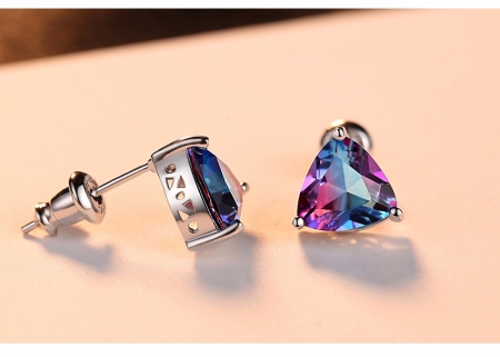 Cercei Argint 925 Colorful Blue Topaz [1]