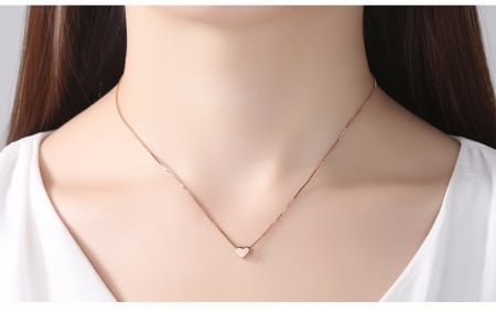 Colier Borealy Argint 925 Pink Heart - Cadou Valentine's Day [2]