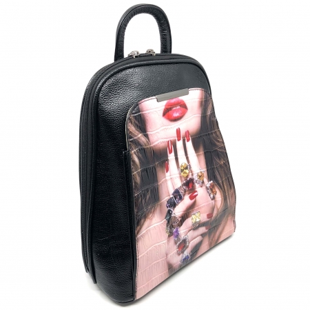 Rucsac dama by Borealy, Accessoire Noir, piele ecologica [1]