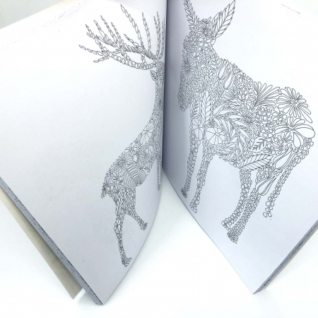 Carte de colorat antistres pentru adulti, Animal Kingdom, by Borealy [4]