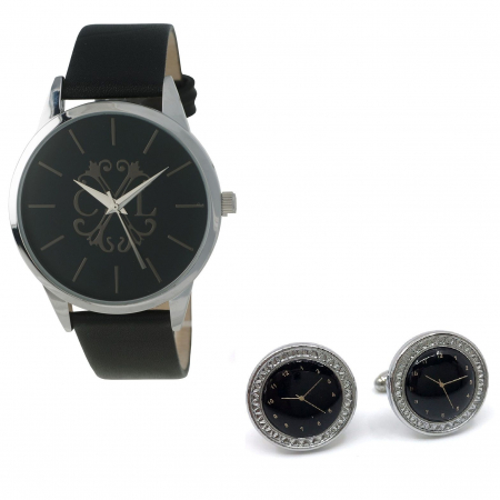 Ceas Christian Lacroix Seal si Butoni Noir [0]