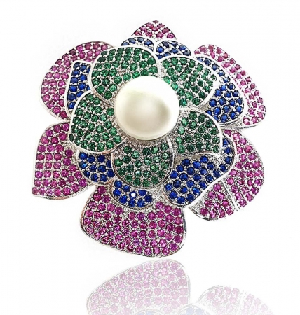 Set Cadou Lady Burgundy, Oglinda si Pix Hugo Boss, si Brosa Blooming [9]