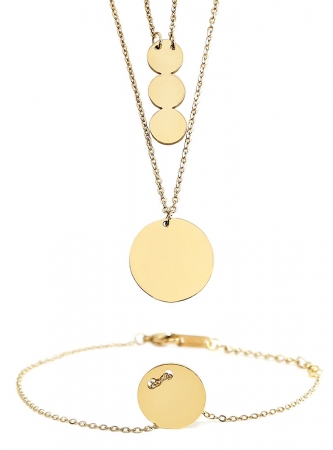 Set Colier si Bratara Delicate Gold by Borealy [0]