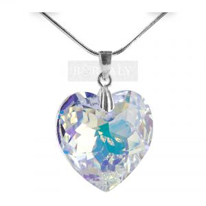 Pandantive Borealy - Colier 18 mm Multi-Facets Heart Aurora Borealy