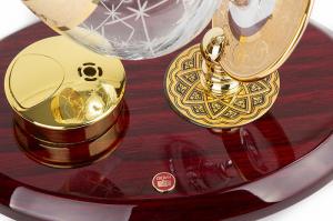 Set Încălzitor de Cognac de Lux by Credan si Butoni Gold Round by Credan [4]