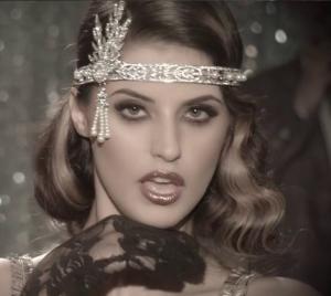 Tiara Borealy Pearls Silk Great Gatsby Luxury Headband [1]