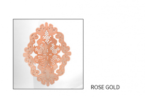 Arabesque Spumante Set 2 Glasses Champagne Pink Gold Plated by Chinelli - made in Italy [1]