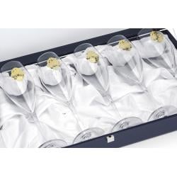 Arabesque Spumante Set 6 Glasses Champagne Gold Plated by Chinelli - made in Italy [2]