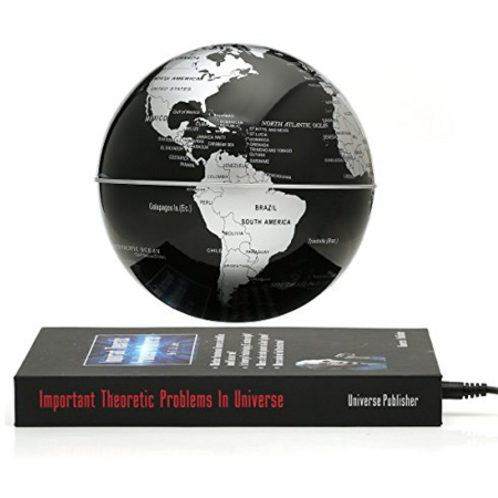 Atlas of Levitation 8 cm diametru Glob Pamantesc Silver [2]