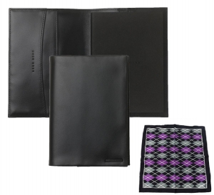 Black Leather Gift Set Mapa Agenda Hugo Boss si Batista costum matase naturala [0]